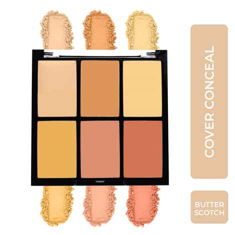 Buy Half N Half Cover Concealer Skin Beauty, Multicolour Palette, Butter Scotch (9.6 gm) - Purplle