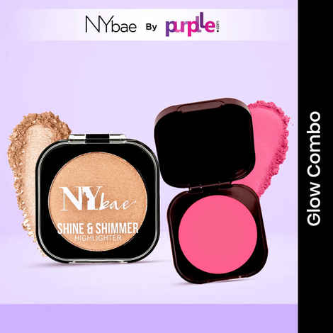 Buy NY Bae Radiant Glow Pack | Highlighter | Blush | Multipurpse Combo| Blendable | Matte Finish (10 g) - Purplle
