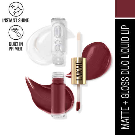 Buy Lakme 9 to 5 Matte to Glass Liquid Lip - Rose, 7.6 ml - Purplle
