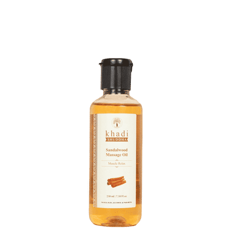 Buy Khadi Shuddha Sandalwood Massage Oil (210 ml) - Purplle