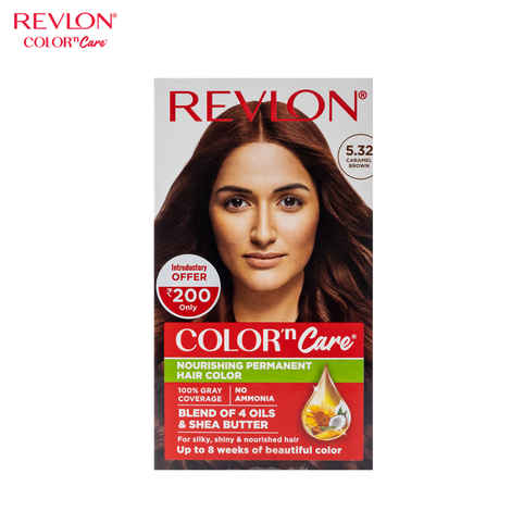 Buy Revlon Color N Care Permanent Hair Color Cream 5.32 Caramel Brown 40 gm - Purplle