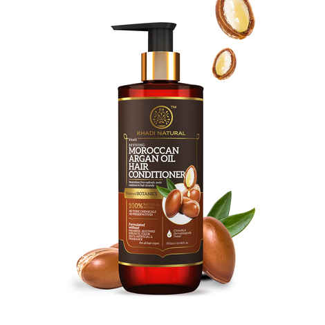 Buy Khadi Natural - Moroccan Argan Oil Hair Conditioner| Deep Repair Hair Follicles| Paraben & Mineral Oil Free Power Botanics - 310 ml - Purplle