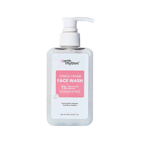 Buy Earth Rhythm Gentle Cream Face Wash | Calms Inflammation, Smoothens Skin Texture, Reinforces Skin Barrier | Suitable for Dry & Sensitive skin – 150 ml - Purplle