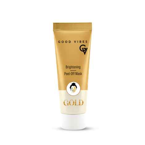 Buy Good Vibes Brightening Gold Peel Off Mask (10 gm) - Purplle