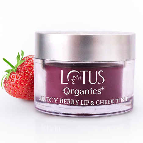 Buy Lotus Organics + Juicy Berry Lip & Cheek Tint |Ntural Organic & Youthful Glow|All Skin Types|10 gm - Purplle