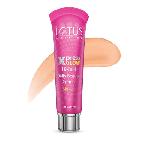 Buy Lotus Make-Up Xpressglow Daily Beauty Cream Bright Angel | SPF 25 | Aloe Vera | Semi Matte Finish | Even Tone | 30 gm - Purplle