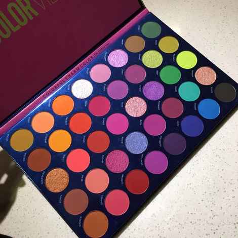 Buy Beauty Glazed Colorful Charm Color Eye Shadow tray Color Vibes (B-90) 72 gm - Purplle