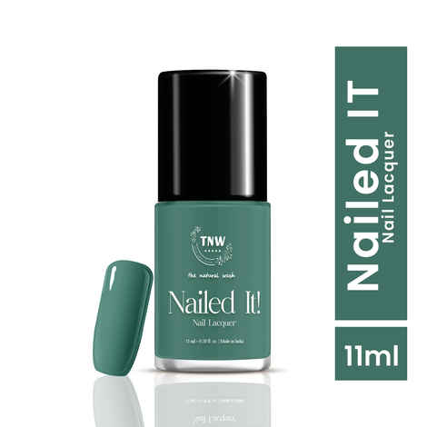Buy TNW -The Natural Wash Nailed It! - 08: Matcha Mojito | Nail Polish | Chip Resistant | Pigmented | Long Lasting | Quick Drying | 11 ml - Purplle