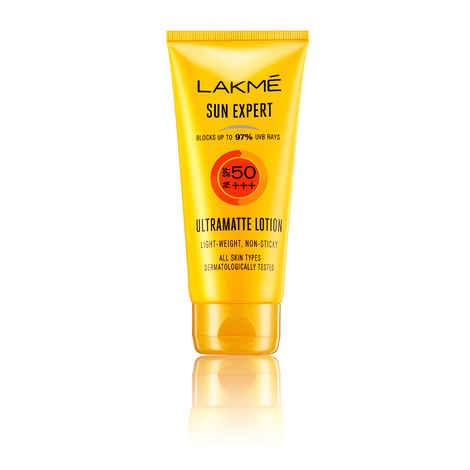 Buy Lakme Sunscreen For Bright Skin, SPF 50 PA++++, Water Light, Niacinamide, In Vivo Tested, 50 ml - Purplle