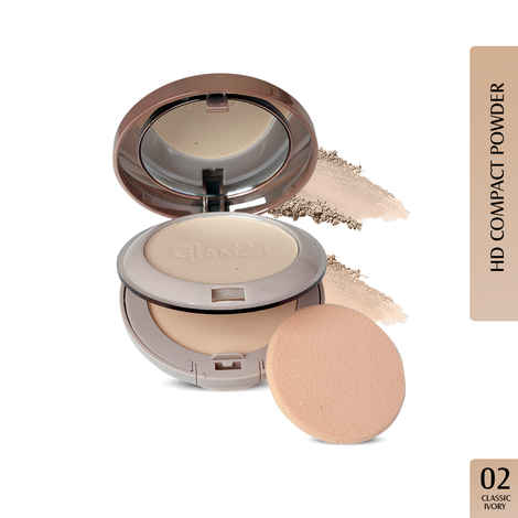 Buy Glam21 Powder Perfect Complexion 2-in-1 Compact 24gm with Oil Control formula | Flowy Matte Finish | Classic Ivory-02 - Purplle