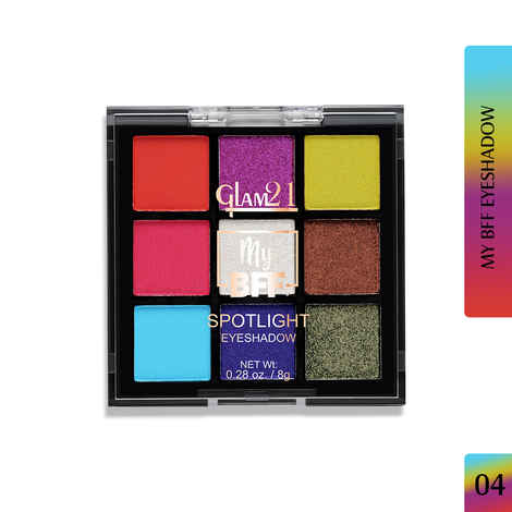 Buy Glam21 BFF Spotlight Eyeshadow Palette | 9 Highly Pigmented Shades | Seamless Blending| Long-Staying | 9 gm - Shade-04 - Purplle