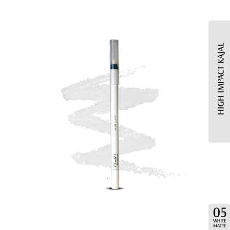 Buy Glam21 High Impact Long Wear Kajal with Sharpener| Highly-pigmented Long-lasting | White Matte -1.2 gm - Purplle