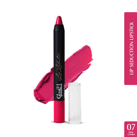 Buy Glam 21 Lip Seduction Non- Transfer Crayon Lipstick| Lightweight & Longlasting|Creamy Matte Formula - 2.8gm|Sherbet Pink|07 - Purplle