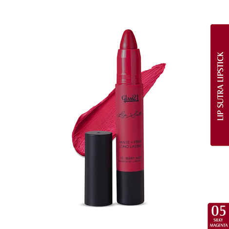 Buy Glam 21 Lip Sutra Non-Transfer Crayon Lipstick |Lightweight & Longlasting| Creamy and comfortable on lips -2.8 gm | Silky Magenta- 05 - Purplle