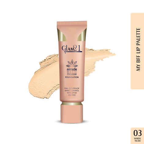 Buy Glam21 Miracle Matte Mousse Foundation | Warm Nude-03 - Purplle