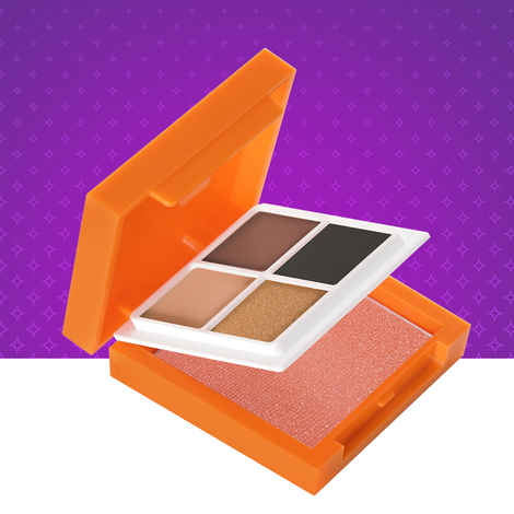 Buy Swiss Beauty Craze Eyeshadow and Blusher Palette with highly pigmented and blendable Colors | Shade -1 , Mysterious Night | - Purplle
