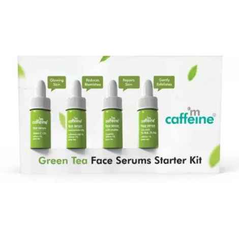 Buy mCaffeine Green Tea Face Serums Starter Kit 12 gm - Purplle