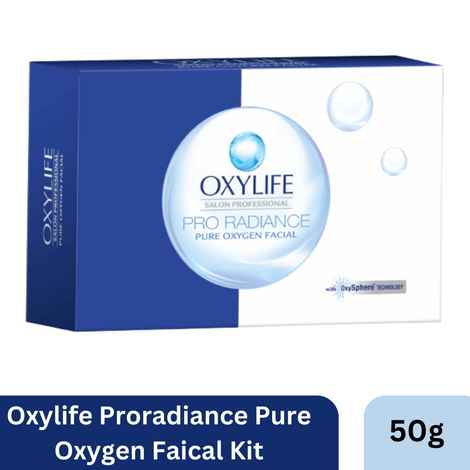 Buy Oxylife Salon Professional Proradiance Pure Oxygen Facial Kit - 50g | With Oxysphere Technology | Hydrates Skin | Removes Dead Skin Cells | Cleanses Impurities | Removes Blackheads - Purplle