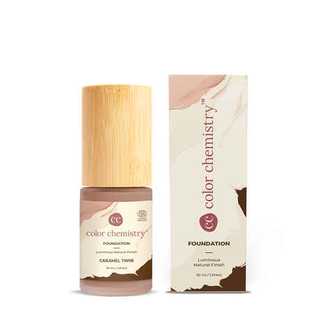 Buy Juicy Chemistry Liquid Foundation, Luminous Natural Finish, Buildable Coverage, Enriched with Rosehip & Green Tea - Certified Organic (30 ml) Caramel TW06 - Purplle