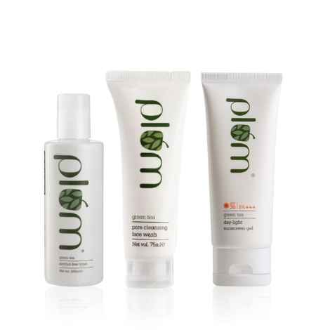 Buy Plum Green Tea- Cleanse & Protect Summer Kit - Purplle