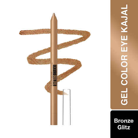 Buy Maybelline New York Tattoo gmel Colored Kajal, Metallic Finish, Bronze gmlitz, 1.2 gm - Purplle