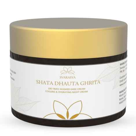 Buy Svarasya Shata Dhauta Ghrita - Desi Ghee Moisturizer 50 gm - Purplle