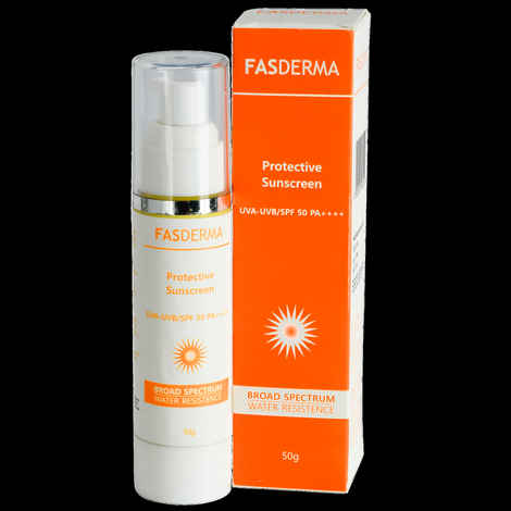 Buy Fasderma Protective Sunscreen UVA-UVB/SPF 50 PA++++ 50gm - Purplle