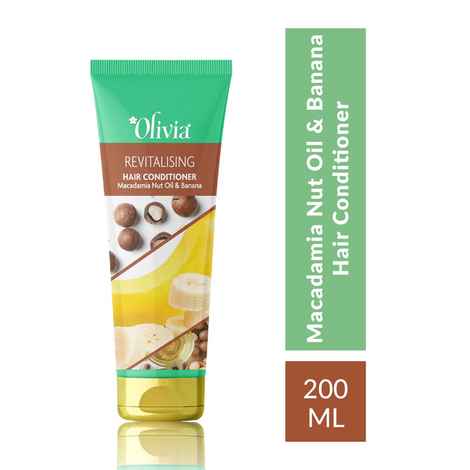 Buy Olivia Revitalizing Hair Conditioner with Macadamia Oil & Banana (200 ml) - Purplle
