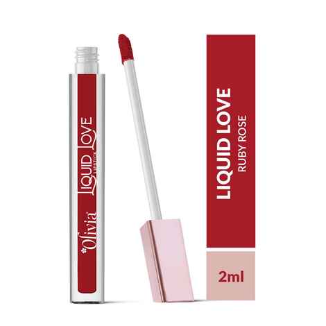 Buy Olivia Liquid Love LipstickRuby Rose 6 - 2 ml - Purplle