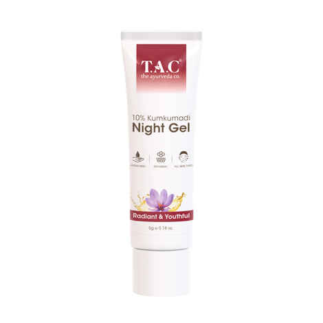 Buy T.A.C - The Ayurveda Co. 10% Kumkumadi Night Gel | Hydrating Cream| Radiant & Youthful - Purplle