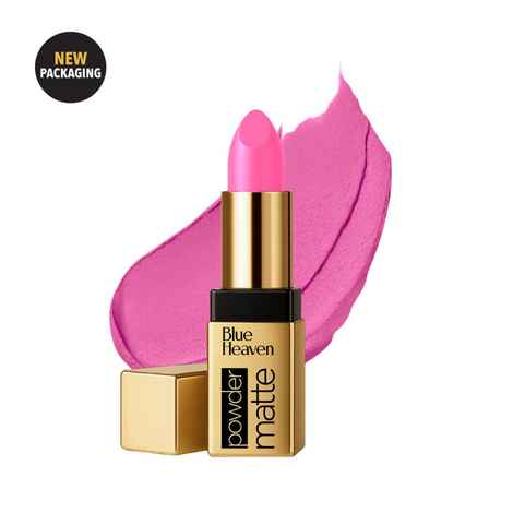Buy Blue Heaven Powder Matte Lipstick for Women | Highly Pigmented | Light Weight | Creamy & Comfortable Buttery Texture | Luxe Matte Finish | Barbie Doll | 3.5 gm - Purplle