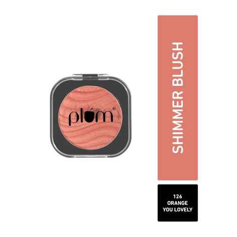 Buy Plum Cheek-A-Boo Shimmer Blush | Highly Pigmented | Effortless Blending |126 Orange You Lovely - Purplle