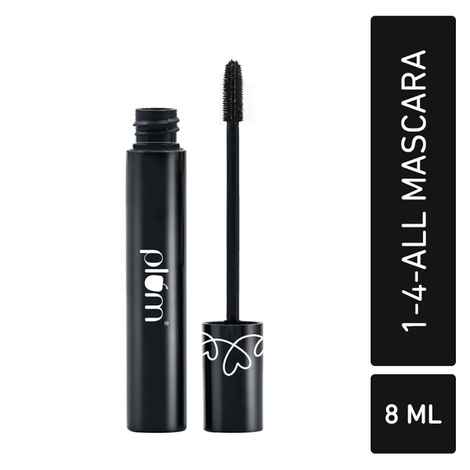 Buy Plum Lash Drama 1-4-All Mascara | Length + Curl + Volume + Definition | 100% Vegan & Cruelty Free | 01 Black - Purplle