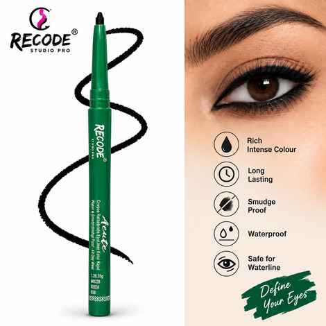 Buy Recode Acute Kajal Pencil- Black 0.35 gm - Purplle
