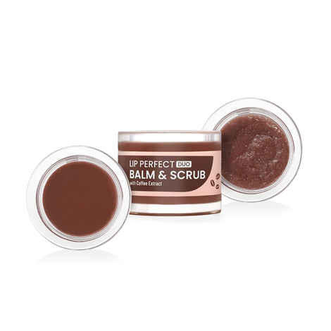 Buy Swiss Beauty Lip Perfect Duo Balm & Scrub with Coffee Extract for Pigmented Lips | Moisturises Dry & Chapped Lips | Soft & Smooth Lips | For Men & Women 7 gm - Purplle