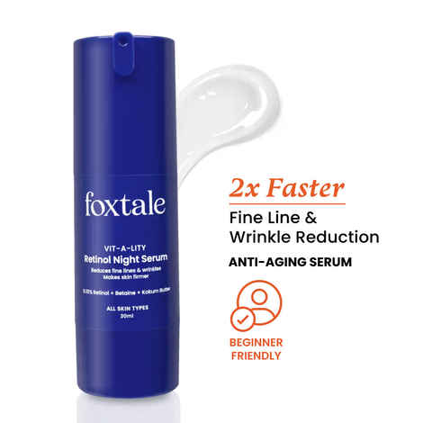 Buy Foxtale Vit-A-Lity 0.15% Encapsulated Retinol Night Serum For Fighting The Signs Of Ageing - 30 ml - Purplle
