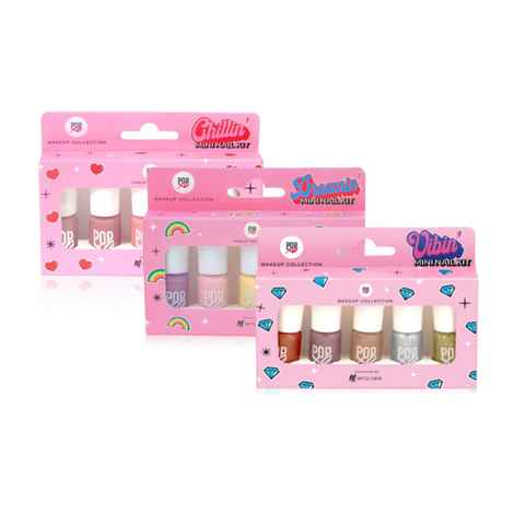 Buy MyGlamm Nail Specials - Mini Nail Kit-Chillin (5X3 ml) | Mini Nail Kit-Vibin (5X3 ml) | Mini Nail Kit-Dreamin(5X3ml) - Purplle