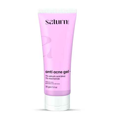Buy Saturn by GHC Anti Acne Gel With Niacinamide & Salicylic Acid That Fights Active Acne & Reduces Acne Scars | Chemical Free 30 gm - Purplle