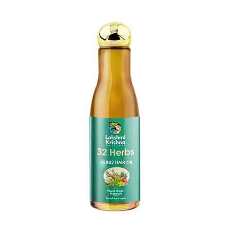 Buy Lakshmi Krishna Naturals 32 Herbs Hair Oil 200 ml - Purplle