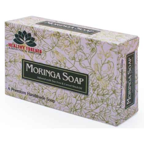 Buy Healthy Forever Moringa Soap with Moringa Leaf Powder with Antibacterial & Anti-Inflammatory 120 gm - Purplle