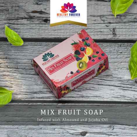 Buy Healthy Forever Mix Fruit Handmade Soap , Bathing Bar , 120 gm - Purplle