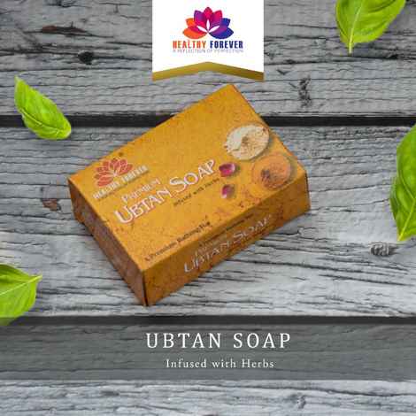 Buy Healthy Forever Ubtan Soap With Rose Petals,Saffron Amba Haldi,Sulphate for Women,Men(Pack of 1) 120 g - Purplle