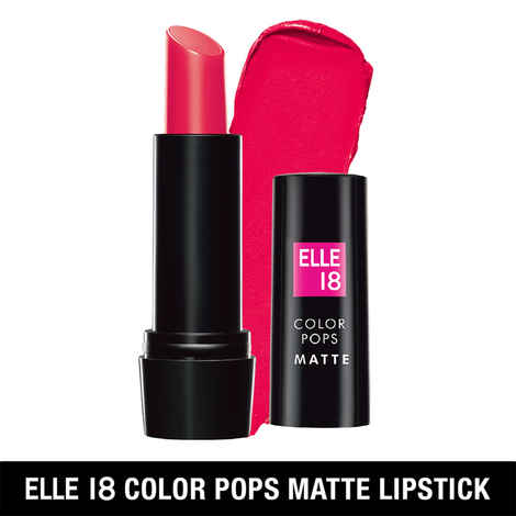 Buy Elle18 Color Pops Matte Lipstick P212 Fiery Pink (4.3 gm) - Purplle