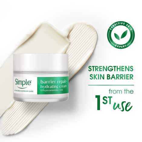 Buy Simple Barrier Care Restorative Rich Cream 40 gm | With 22% Ceramide Boosters & Cica | Renews And Repairs The Skin Barrier | For Dry, Sensitive Skin - Purplle