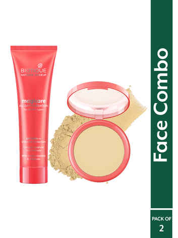 Buy Biotique Natural Makeup Magicare CC Foundation & Compact Kit for Medium Skintone with SPF 15 PA++ - Combo of 2 - Purplle