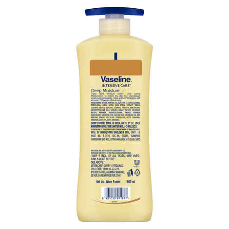 Buy Vaseline Deep Moisture Serum In Lotion, 600 ml |Enriched with Glycerin for Nourished Soft Skin - Purplle