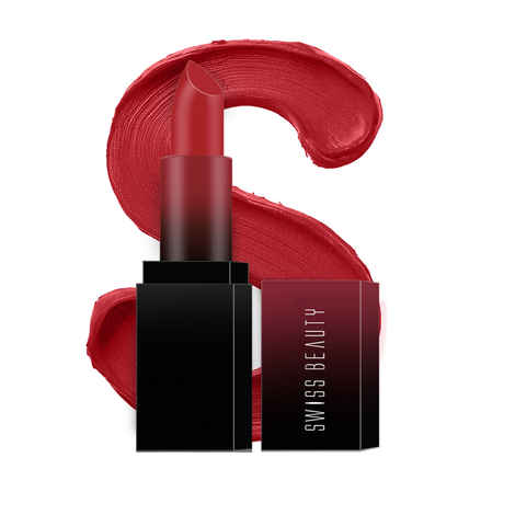 Buy Swiss Beauty HD Matte Lipstick Siren In Scarlet 01 (3.5 g) - Purplle