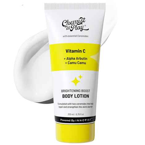 Buy Chemist at Play Brightening Body Lotion | Skin Moisturization | Arbutin & Vitamin C | 200 ml - Purplle