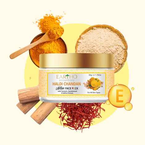 Buy Eartho Essentials Haldi Chandan Ubtan Face Pack 50 gm - Purplle