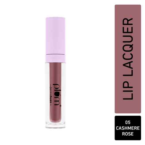 Buy Plum Glassy Glaze Lip Lacquer |Glossy Finish | 3-in-1 Lipstick + Lip Balm + Gloss |05 Cashmere Rose - Purplle